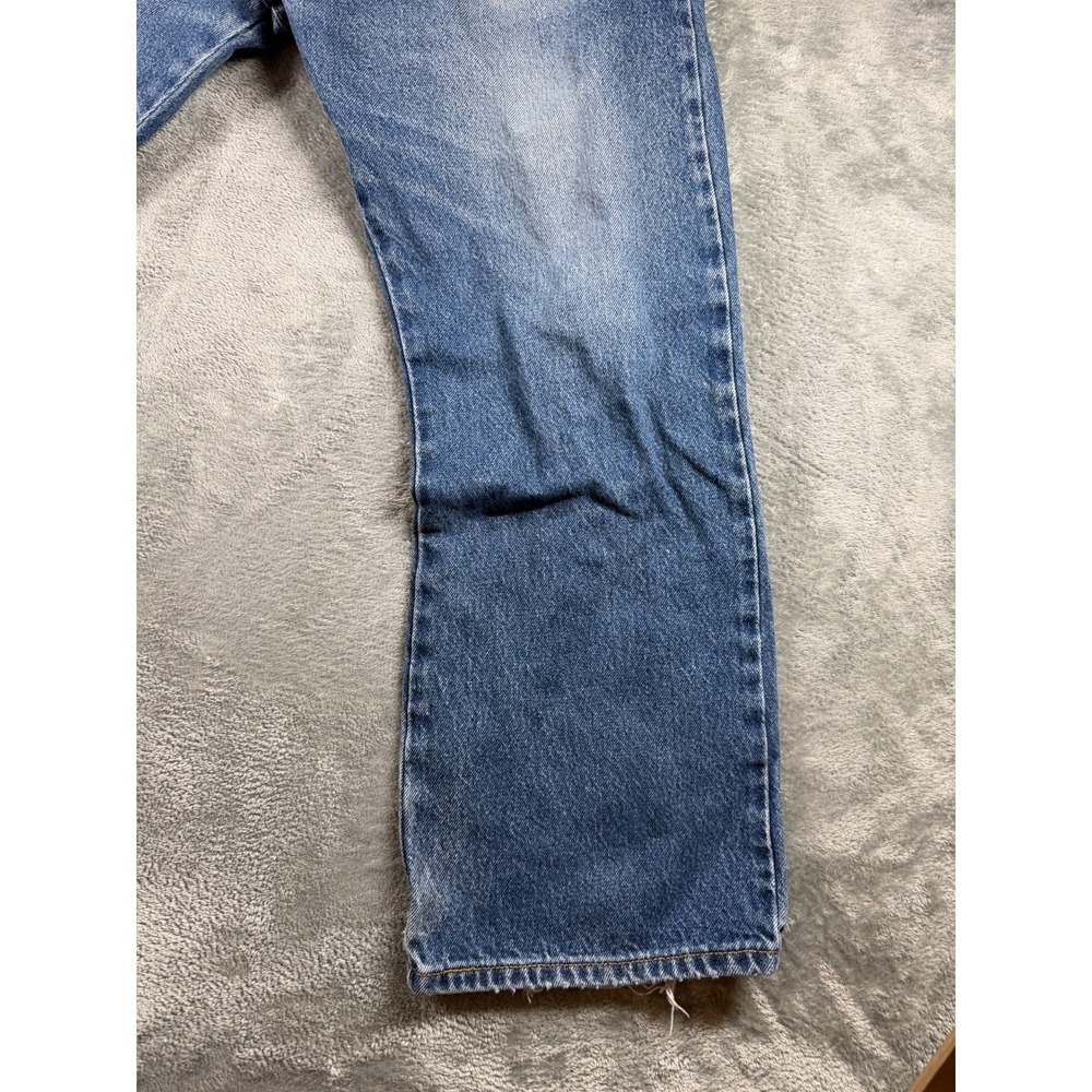 Vtg Levi's 517 USA Boot Cut Jeans 38x29 Distressed Fade - Picture 2 of 16